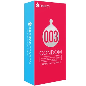 G-project Condom 0.03 6pcs (GPROコンドーム0.03 - 6個入)
