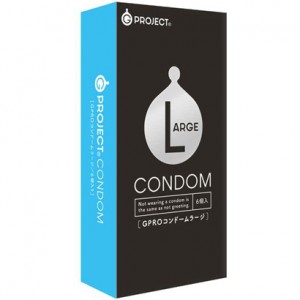 G-project Condom Large 6pcs (GPROコンドーム Large - 6個入)