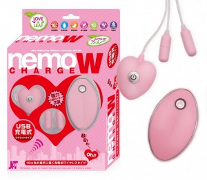 Nemo Charge 雙重無線震蛋 - 粉紅色 (ネモ チャージW ピンク)